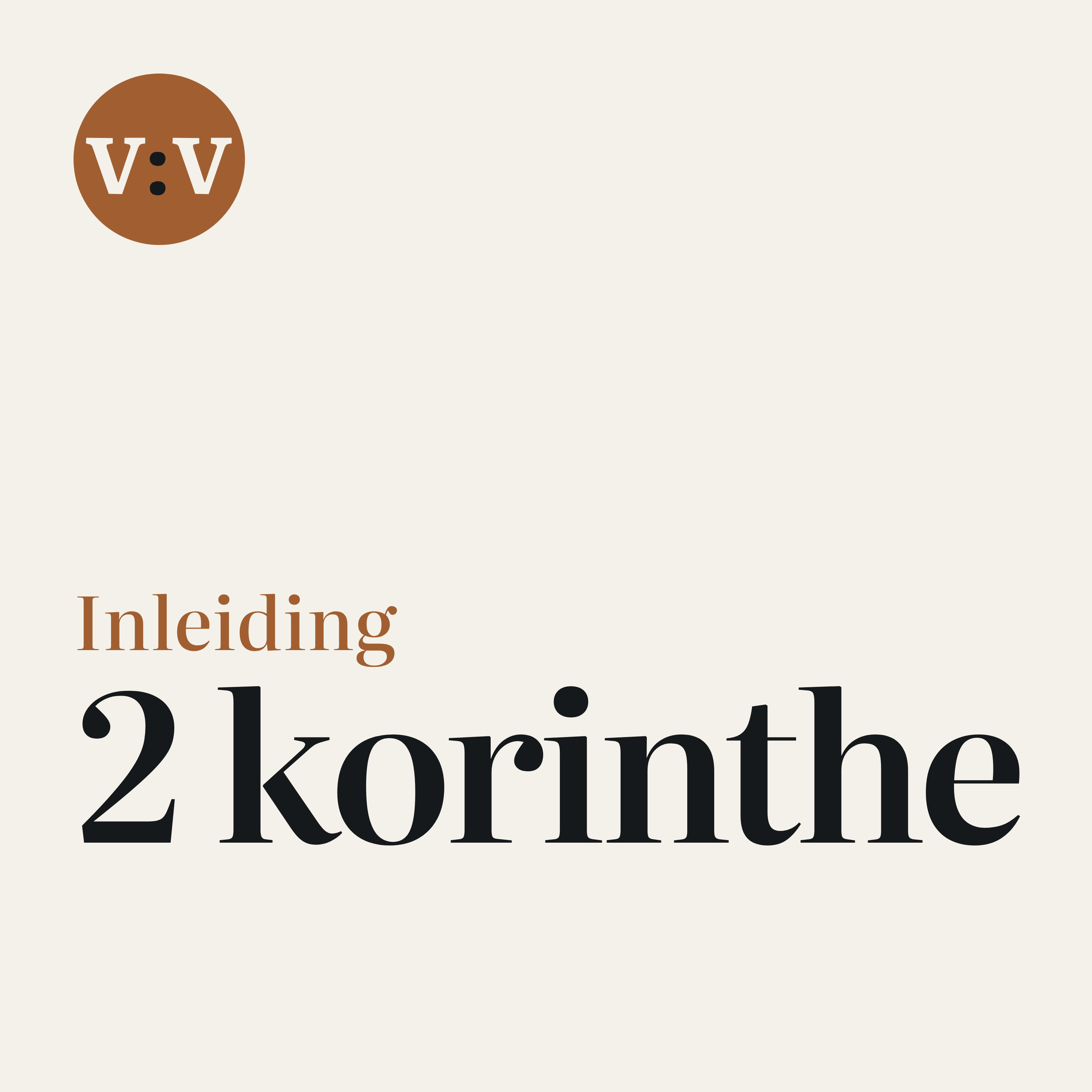 2 Korinthe Inleiding