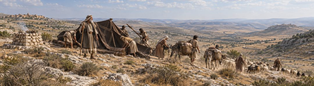 Illustratie bij: De tent en blijvende altaren op weg naar de Negev.