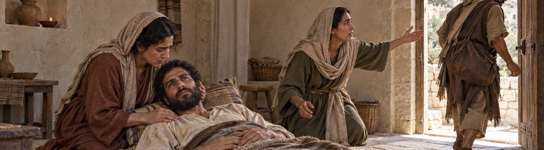 Illustratie bij: Lazarus, door Jezus geliefd, wordt ziek gemeld.