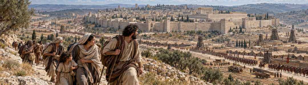 Illustratie bij: Romeinse legers omsingelen Jeruzalem.