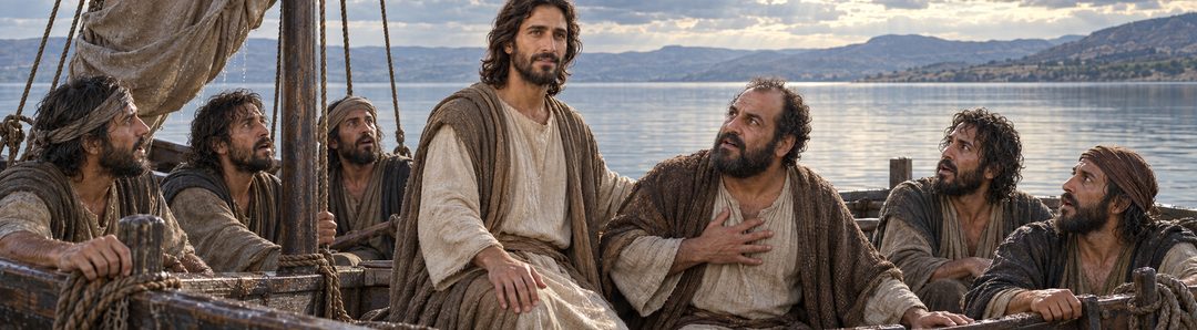 Illustratie bij: De discipelen beseffen dat Gods macht nabij is.