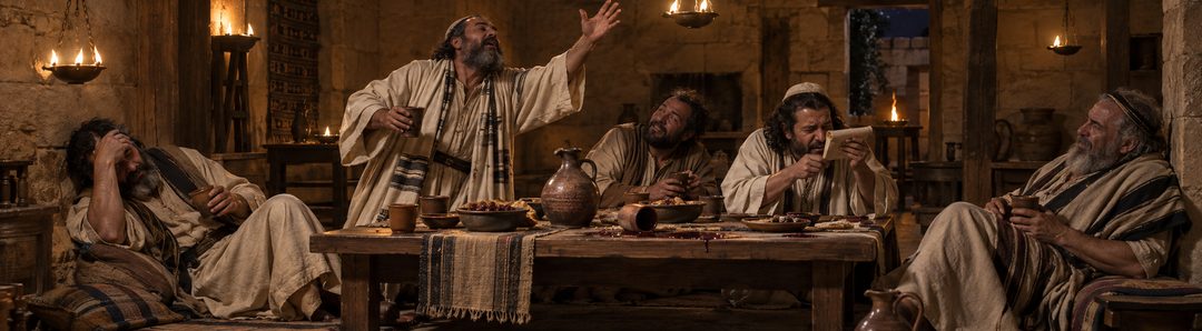 Illustratie bij: Dronken priesters en profeten in Jeruzalem.