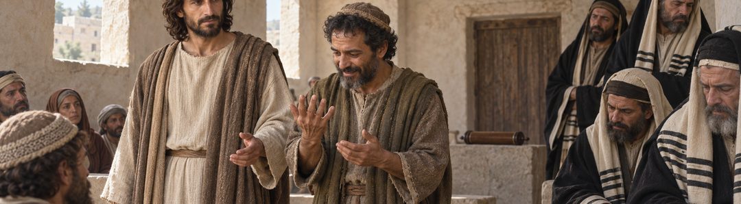 Illustratie bij: Jezus geneest met toorn en verdriet.