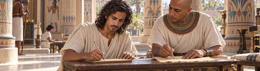 Illustratie bij: Mozes’ Egyptische opleiding en schrijverschap.
