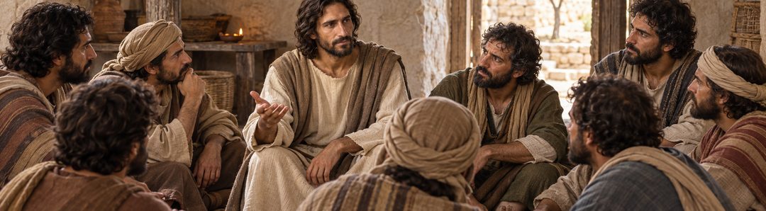 Illustratie bij: Jezus verklaart de gelijkenis aan zijn discipelen.