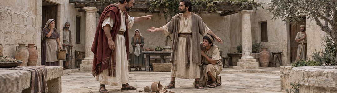 Illustratie bij: Een christelijke huisslaaf verdraagt onverdiend onrecht.