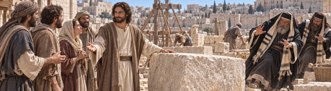 Illustratie bij: Christus is hoeksteen en struikelblok.