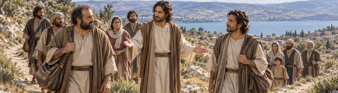 Illustratie bij: Jezus zendt discipelen uit om volken te onderwijzen.