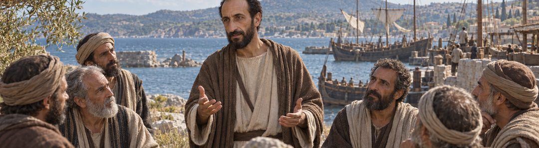 Illustratie bij: Paulus verkondigt in Milete het Evangelie van genade en Koninkrijk.