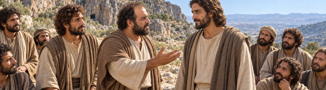 Illustratie bij: Petrus belijdt Jezus als de Christus.