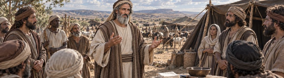 Illustratie bij: Abraham ontvangt het teken van het verbond voor zijn hele huis.