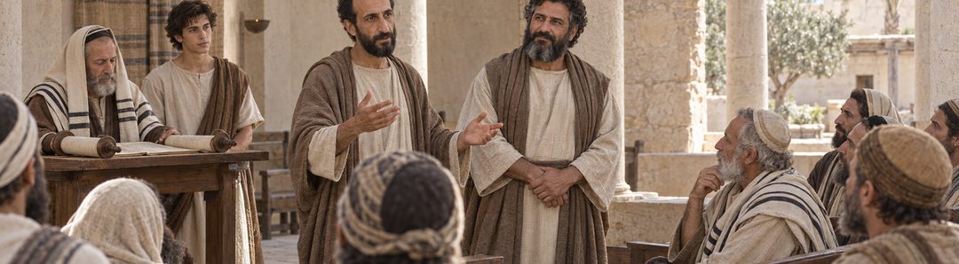 Illustratie bij: Prediking in de synagoge van Salamis.