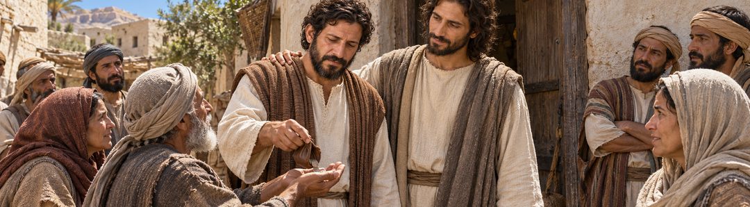 Illustratie bij: Jezus zoekt de verloren mens Zacheüs.
