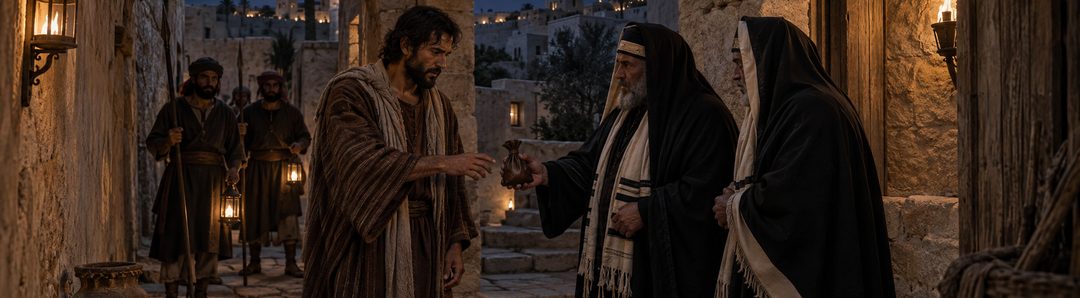 Illustratie bij: Judas kiest vrijwillig voor verraad.