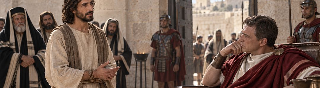 Illustratie bij: Jezus verklaart dat Zijn Koninkrijk niet van deze wereld is.