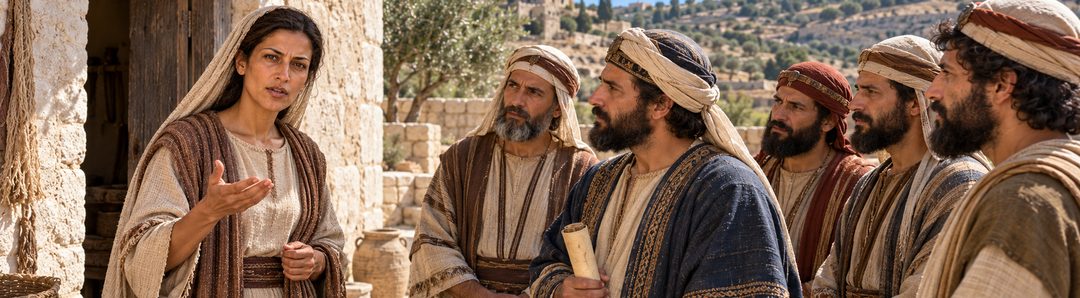 Illustratie bij: Hulda treedt op als profetes.