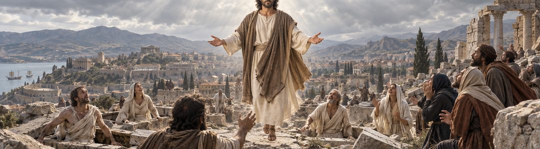 Illustratie bij: Christus wekt Zijn gemeente op bij Zijn komst.