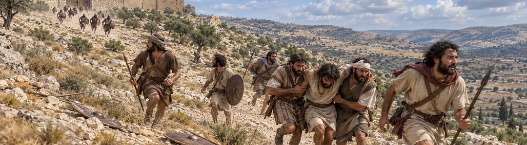 Illustratie bij: Israëlieten vluchten van de helling bij Ai.
