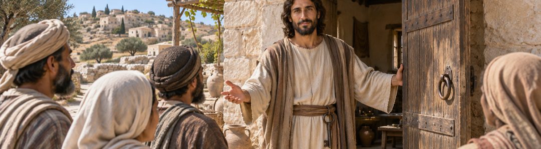 Illustratie bij: Christus opent de toegang tot God.