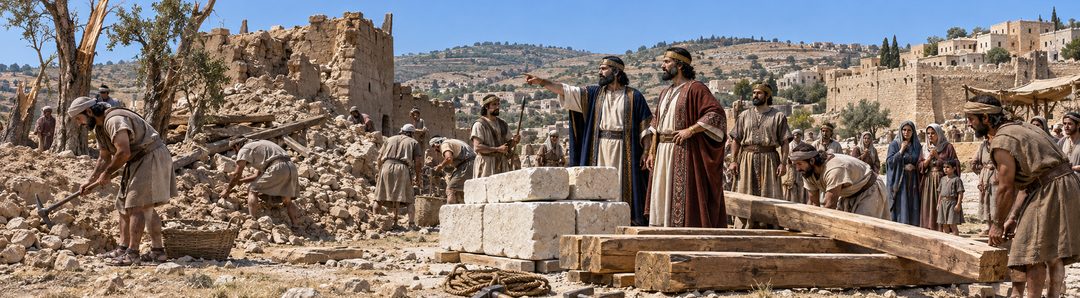 Illustratie bij: Israël herbouwt hoogmoedig na Gods waarschuwing.