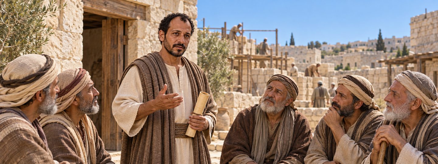 Illustratie bij: Zacharia ontvangt de profetie over Israël.