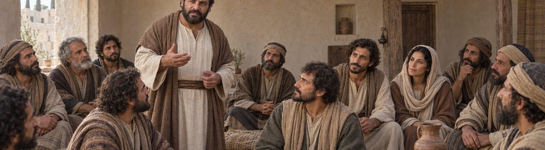 Illustratie bij: Matthias wordt gekozen om Judas te vervangen.