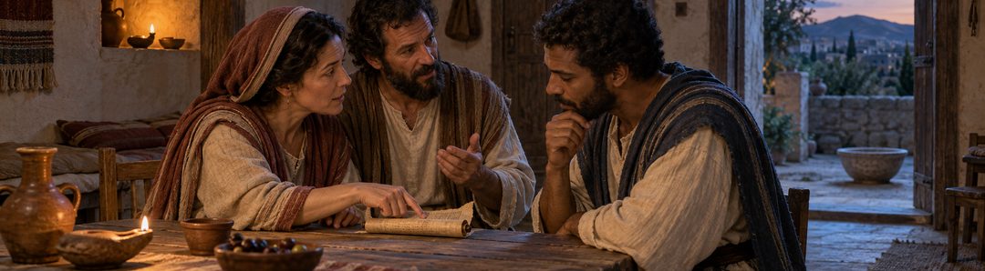 Illustratie bij: Apollos leert over Jezus’ dood, opstanding en christelijke doop.