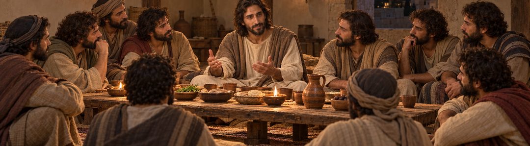 Illustratie bij: Jezus spreekt met zijn discipelen over het huis van de Vader.