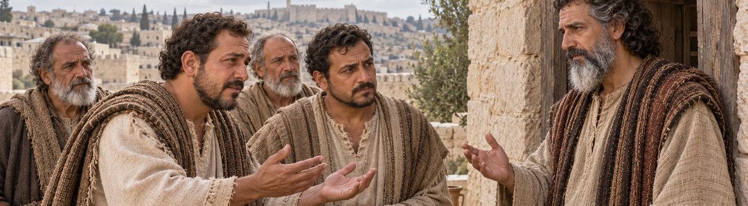 Illustratie bij: Hizkia's gezanten vragen Jesaja om gebed.