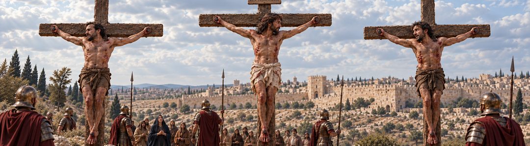 Illustratie bij: De misdadiger gelooft in Jezus’ komende koninkrijk ondanks wat hij ziet.