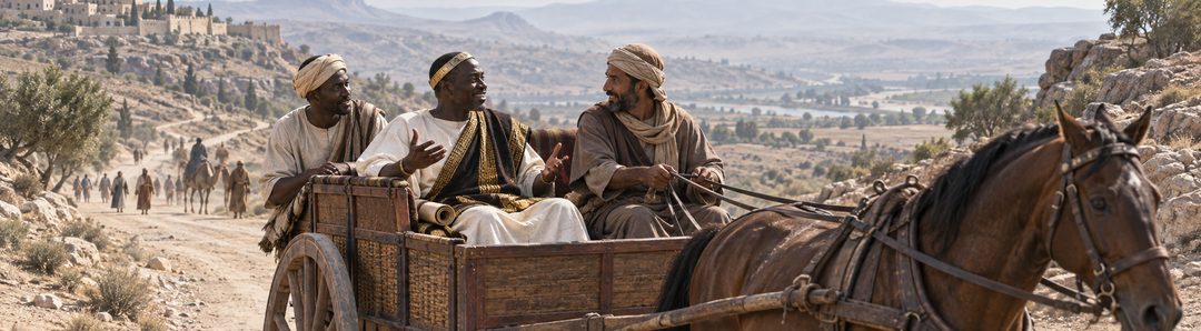 Illustratie bij: De kamerheer reist verheugd naar Ethiopië.