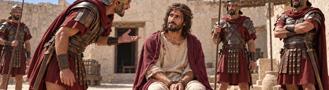 Illustratie bij: Jezus antwoordt niet op beledigingen.