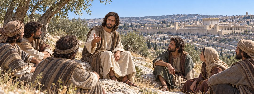 Illustratie bij: Jezus vervolgt de Olijfbergrede over waakzaamheid.