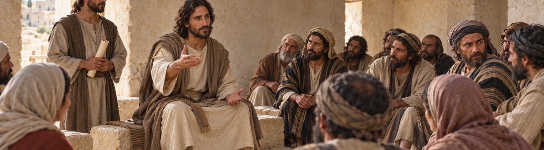 Illustratie bij: Jezus spreekt over de weduwe in Nazareth.