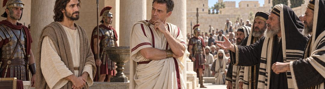 Illustratie bij: Pilatus ziet dat Jezus geen bedreiging voor Rome vormt.