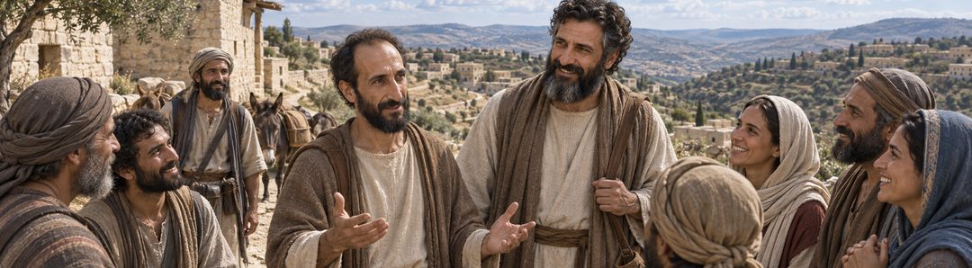 Illustratie bij: Paulus en Barnabas reizen naar Jeruzalem.