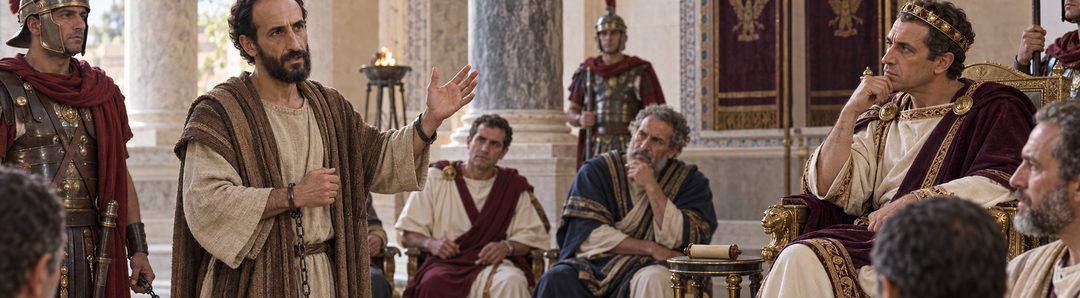 Illustratie bij: Paulus vertelt Agrippa wat Jezus zei.