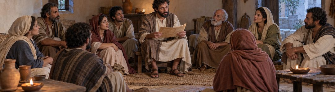 Illustratie bij: De gemeente hoort de lof op Christus.