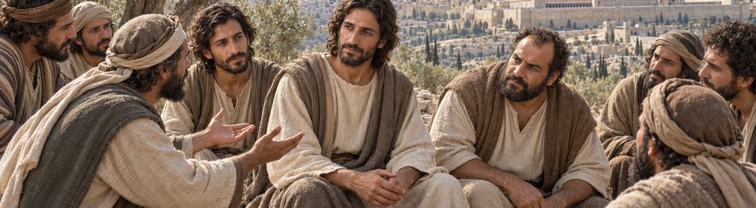 Illustratie bij: De discipelen vragen naar het herstel van Israëls Koninkrijk.