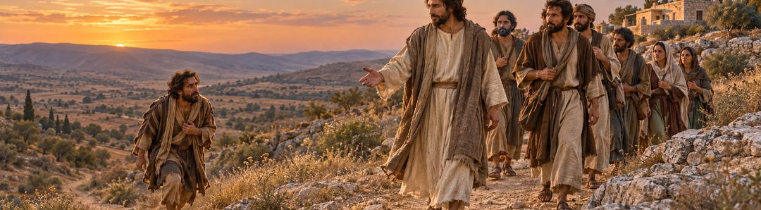 Illustratie bij: Nu Christus volgen en Zijn woorden gehoorzamen.