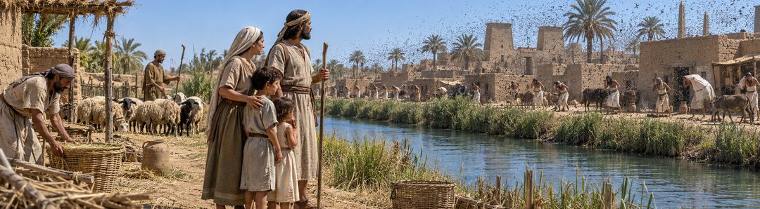 Illustratie bij: Israël blijft veilig terwijl Egypte wordt getroffen.