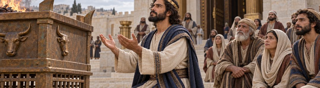 Illustratie bij: Salomo smeekt om Gods aandacht voor Zijn volk.