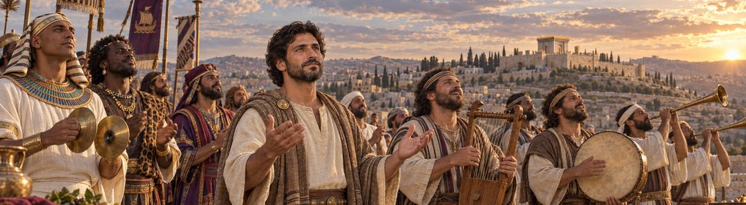 Illustratie bij: Koninkrijken van de aarde zingen voor de God van Israël.