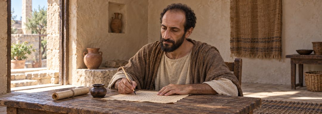 Illustratie bij: Paulus schrijft aan de Korinthiërs.