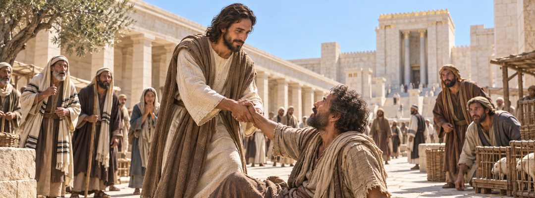 Illustratie bij: Jezus doet tekenen tijdens het Pascha in Jeruzalem.