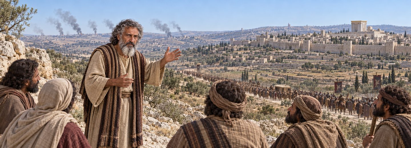 Illustratie bij: Jesaja waarschuwt Juda terwijl Assyrië het noorden bedreigt.
