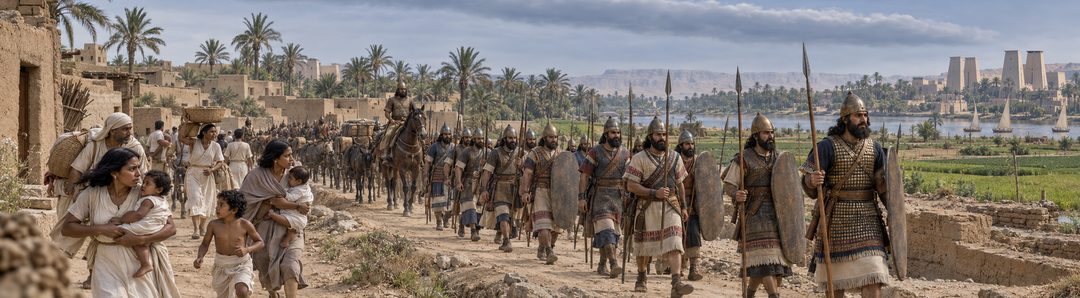 Illustratie bij: De komst van de HEERE in oordeel over Egypte.