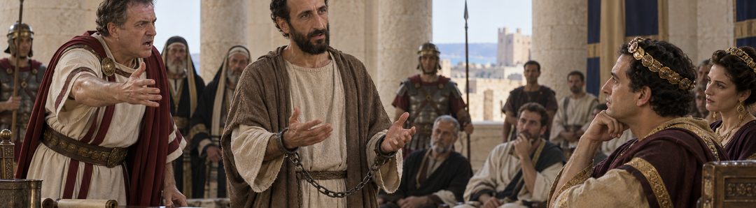 Illustratie bij: Paulus getuigt dat Messias moest lijden en opstaan.