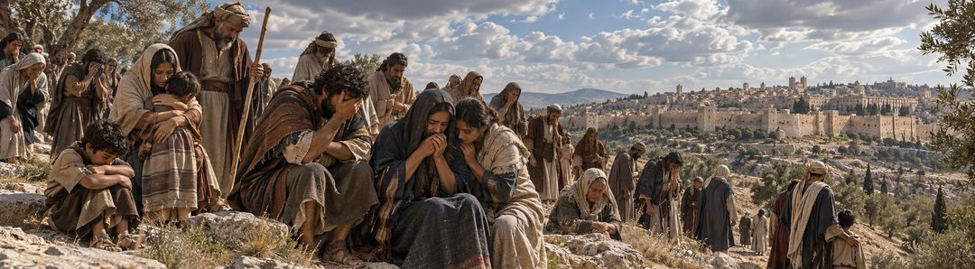 Illustratie bij: De stammen van het land Israël rouwen.