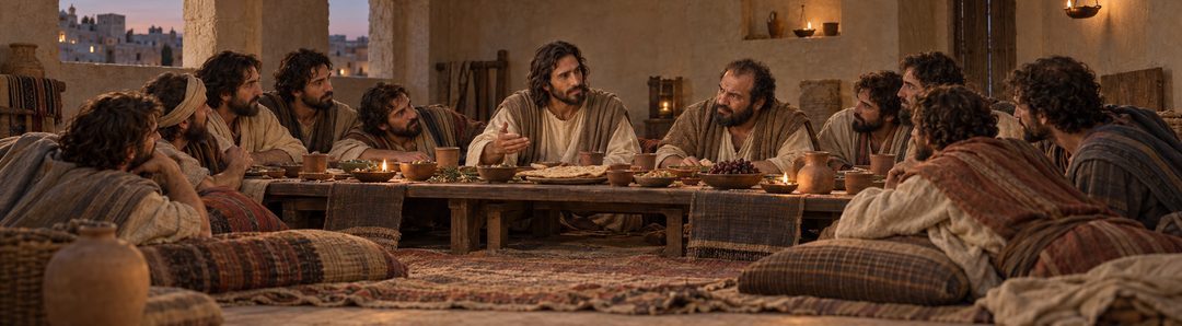 Illustratie bij: Jezus verlangt het Pascha met zijn discipelen te eten.